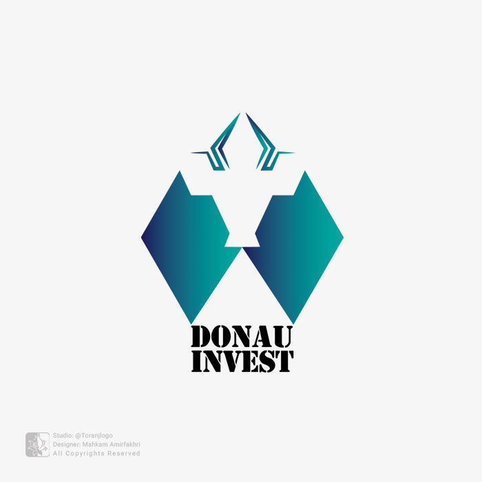 طراحی لوگوی شرکت کارگزاری بورس Donau Invest