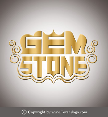 طراحی لوگوی سنگ GEM STONE