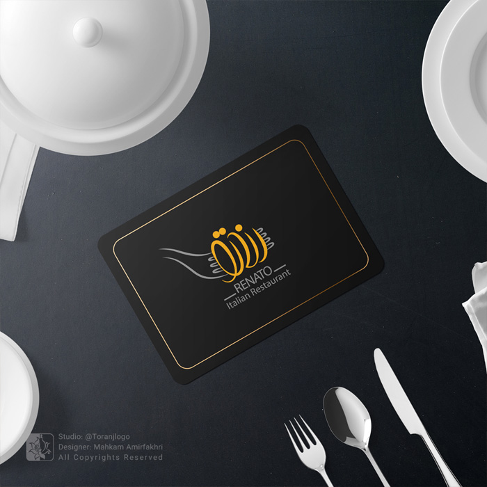 طراحی لوگوی رستوران ایتالیایی رناتو