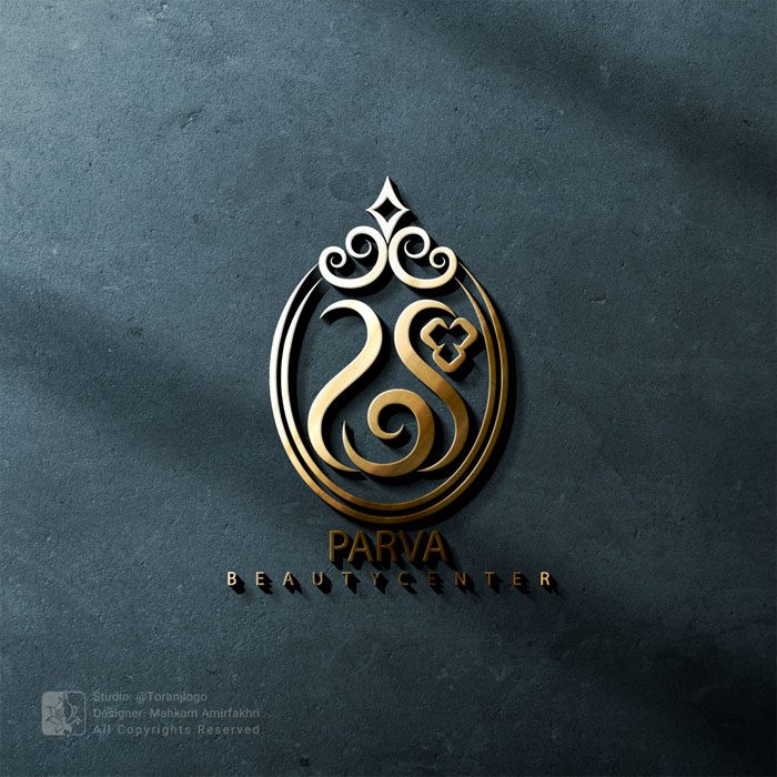 طراحی لوگو سالن زیبایی پروا - سالن ناخن