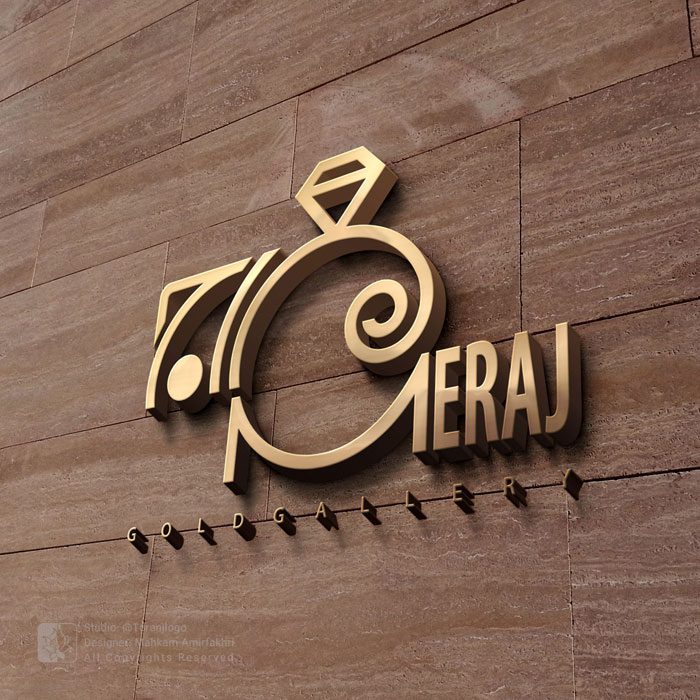 طراحی لوگو طلافروشی معراج