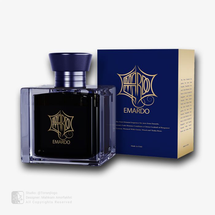 طراحی بسته بندی عطر اماردو Emardo