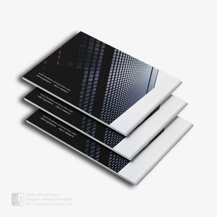 طراحی کاتالوگ خلاقانه شرکت ساختمانی ترابیان