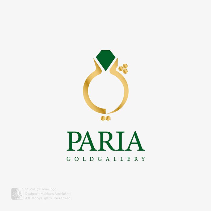 طراحی لوگو طلافروشی پریا گلد