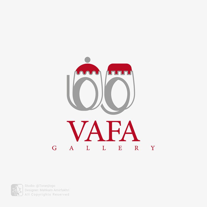 طراحی لوگوی گالری انگشتر وفا