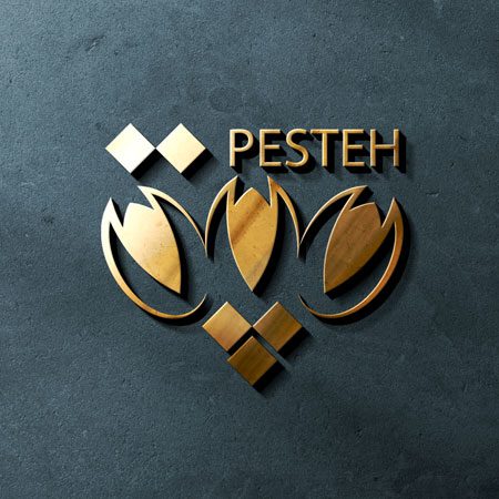 طراحی لوگو حرفه ای و آرم تصویری برند پسته Pesteh